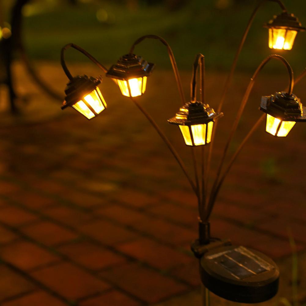 Garden Solar Light Outdoor Solar Powered Ground Insert Waterproof Landscape Lighting for Pathway Driveway Porch Lawn Patio Yard