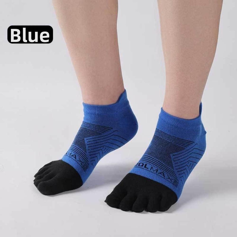Sweat-Absorbent Five Finger Socks Breathable Ankle Socks Soft Sports Socks  For Men Women