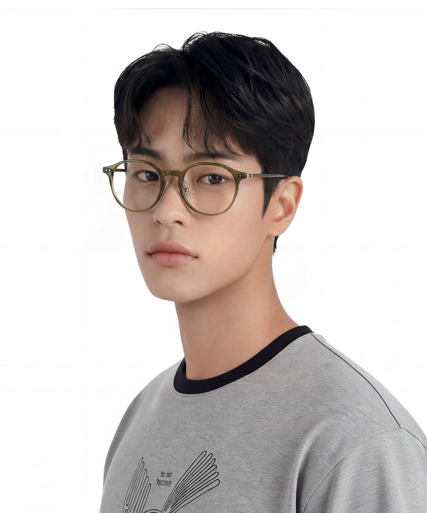 Weeoweeo Melo 02 Khaki Blue Light Blocking Glasses