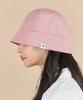Bajal Monogram Label Round Bucket Hat Pink