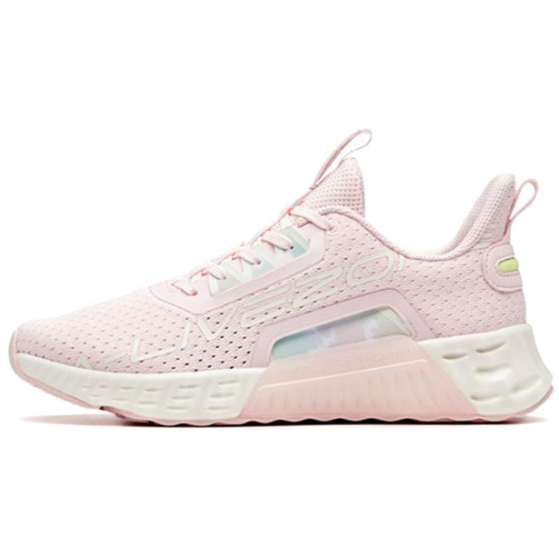 Anta Variety Training Collection Anti-Slip Wear-Resistant Low-Top Training Shoes Women s Pink White Sneakers 36