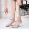 2020 sommer Neue Alle-um Sommer frauen Schuhe Ein Wort Schnalle Einfache Hang Ferse Sandalen Transparent LFD