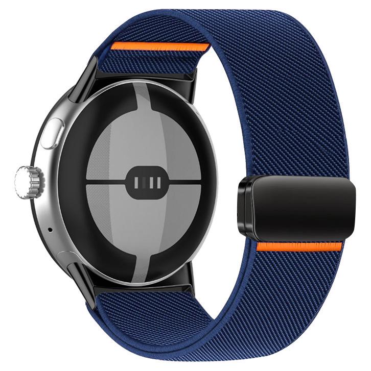 Google Elastic Nylon Buckle Strap for 41MM/45MM Watches