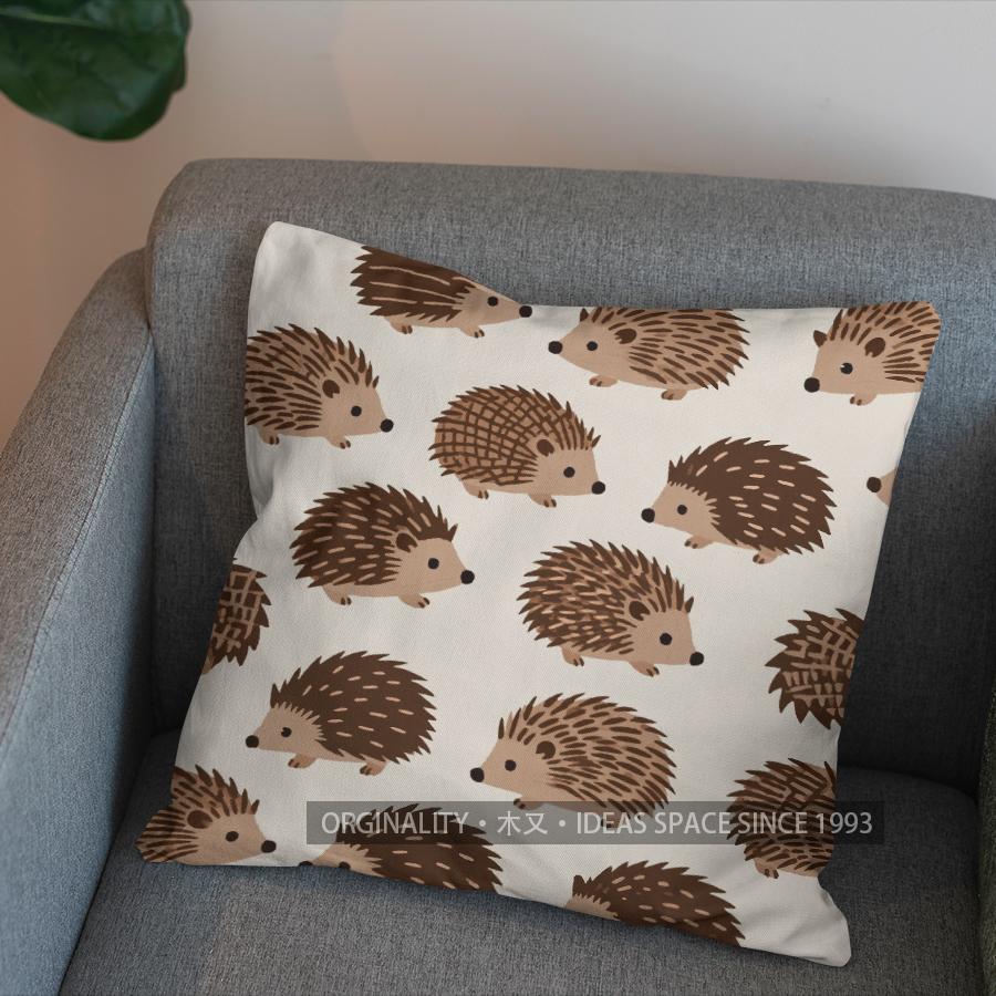 2D Geometric Rabbit Pattern Throw Pillow Cover Pattern Cushion Cover Suitable For Sofa Bedroom Car Pillow Cover