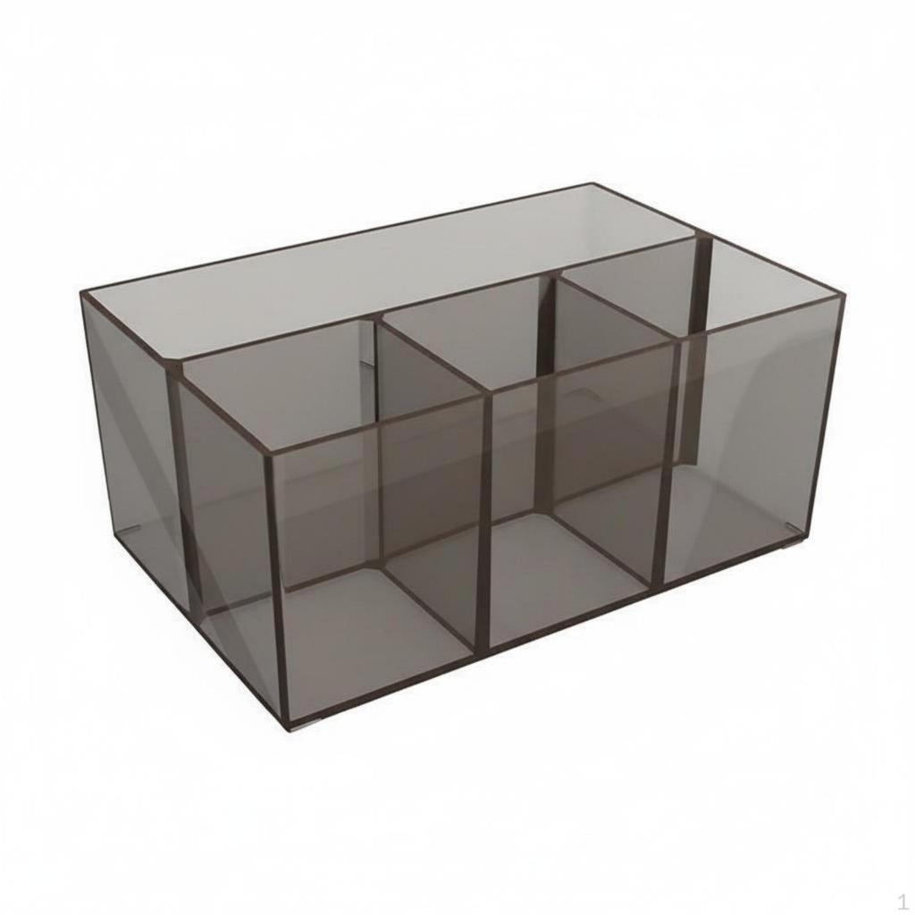 Acrylic Pen Holder MultiFunctional Transparent Pencil Storage Box Desktop Stationery Organizer for