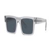 Prada Lens Letter Decoration Injection Molding Rectangular Sunglasses Men's Gray