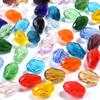 50pcs/lot 8x12mm Droplet Shaped Crystal Beads Colorful Loose Spaced Faceted Glass Beads For DIY Exquisite Bracelet Earring Gifts