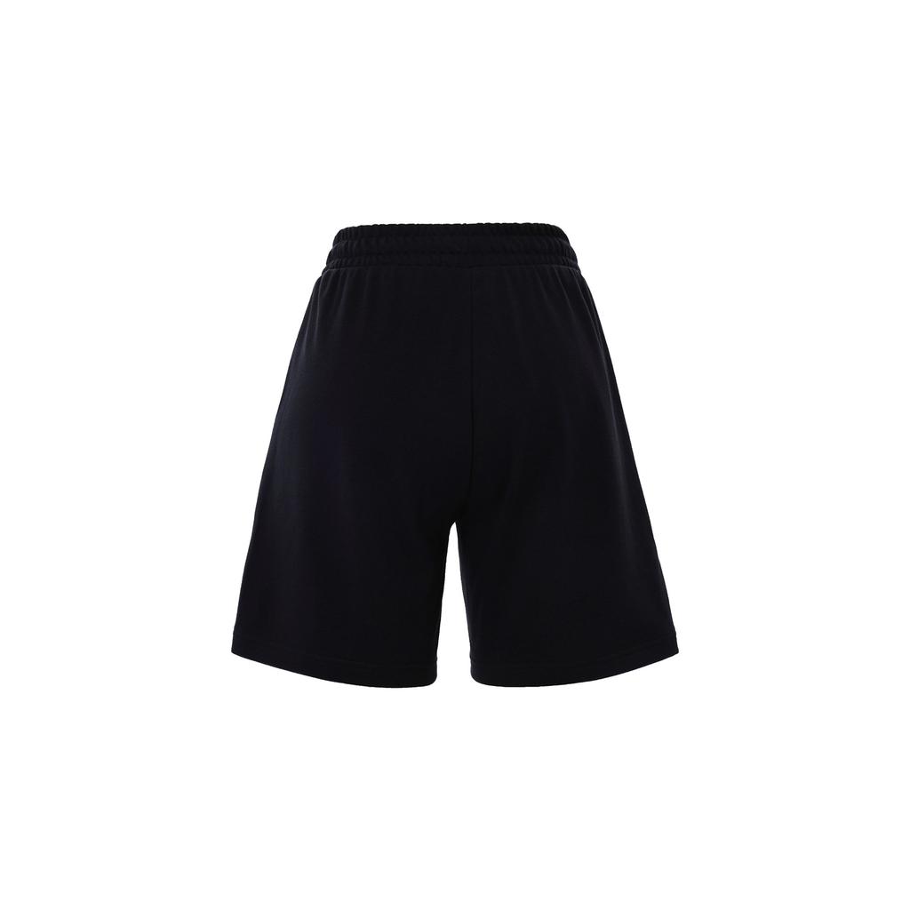 Skechers Solid Color Breathable Comfortable Sports Shorts Women Shorts Carbon-Black L223W136-0018