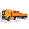 1:32 Scale Flatbed Truck Pull-Back Function Tractor Hauling Unit Model