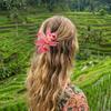 Bohemian Style Hairpin Double Large Artificial Cymbidium Flower Hair Clip For Women And Girls Fashion Accessory