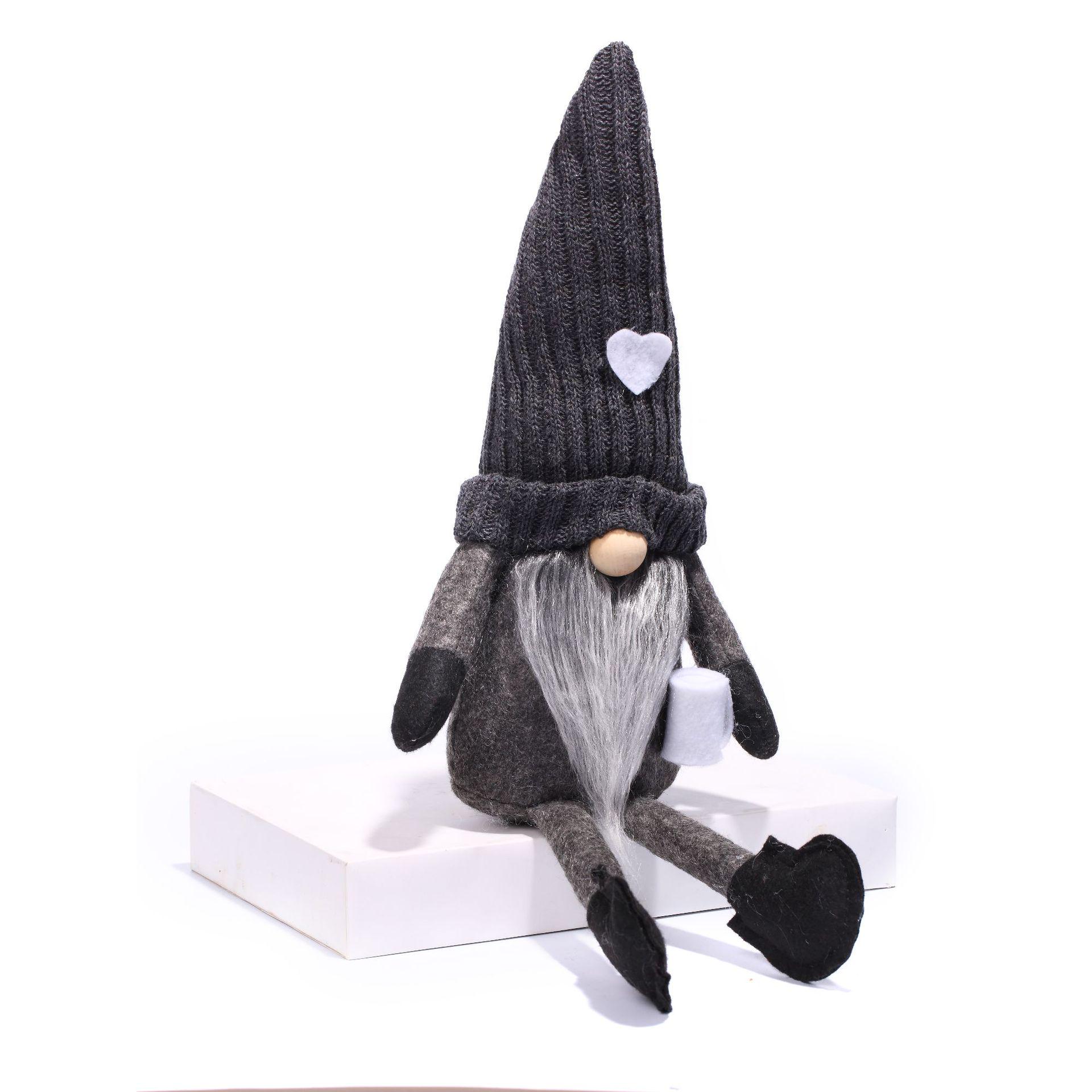 2023 Европейский стиль Рождественский гном Рудольф Плюшевая безликая кукла украшение