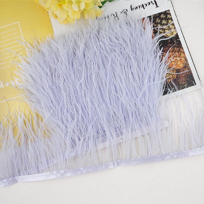 1M 10-13Cm Ostrich Feather Fringed Jewelry Handicrafts Clothing Decorative Accessories