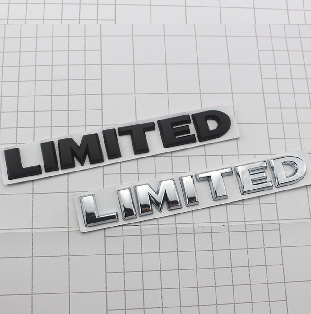New 1Pcs 3D Metal LIMITED Car Side Fender Rear Trunk Emblem Badge Sticker Decals For JEEP Wrangler Compass Commander Cherokee AMR1