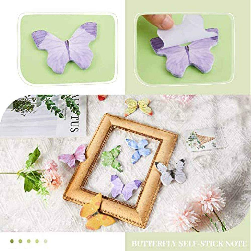Butterfly Shape Sticky Note Memo Book Pandora Aesthetic Office Stationary School Stationary Accessories Product Custom