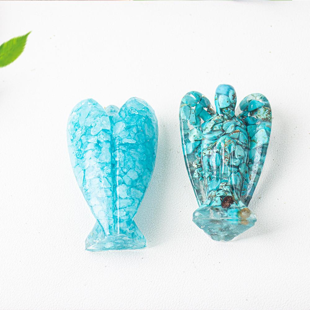 Figura de Ángel de Cristal de Resina con Diseño Hecho a Mano para Decoración del Hogar Idea de Regalo
