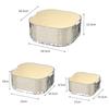 6-Piece Set Multi-purpose Kitchen Basket 3 Size Thickened Plastic Fruit Colander with Handles Double Layer Plastic Colander Set