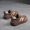 Johnature Colored Sneakers Comfortable Lace Up Flat Shoes Retro Genuine Leather Casual Women's Shoes