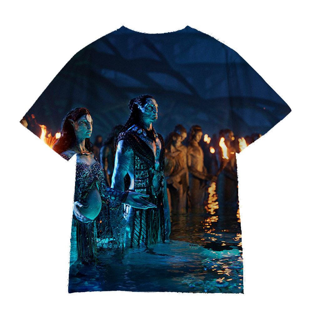 2026 Movie Avatar 3 Cartoon Print Children Outfit Breathable Trendy Boy and Girl Birthday Gift