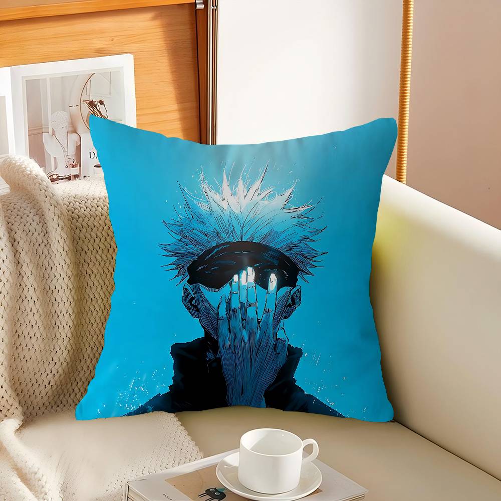 J-Jujutsu Kaisen Characters Yuji Pillow Cover Design Cushion Cover Decor Holiday Decorati