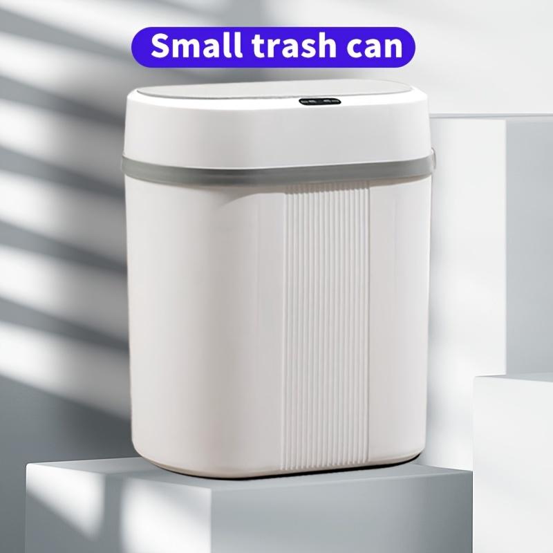 12L Smart Oval Trash Can | Hands-Free, Quiet-Close, Waterproof | Perfect for Bathroom, Kitchen, Office | AA Battery Operated