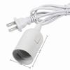 2PCS E27 Base Light Socket Holder Plastic Material Bulb Socket Adapter Hanging Lamp Kit  Indoor Use