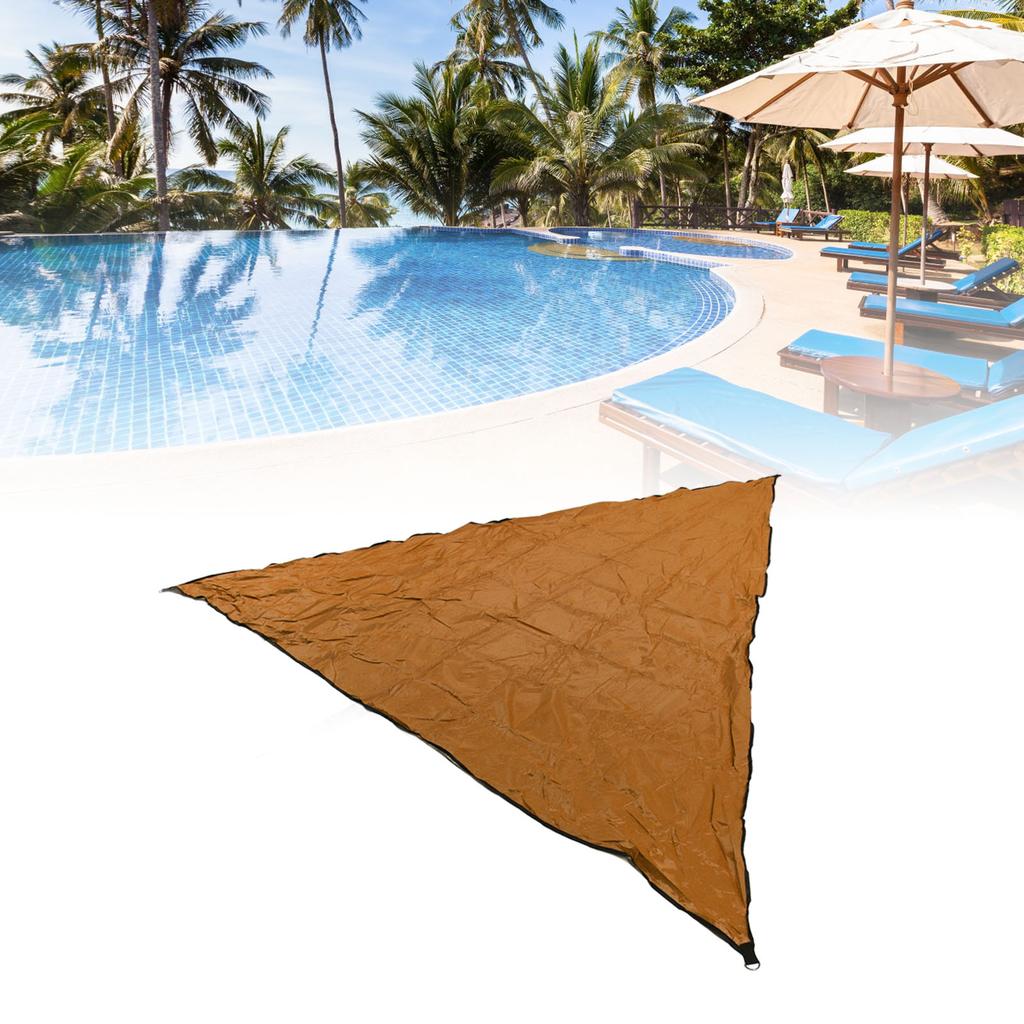 Sun Shade Sail Canopy Outdoor Pool Shade Cloth Suncreen Awning Shade with Silver Coated