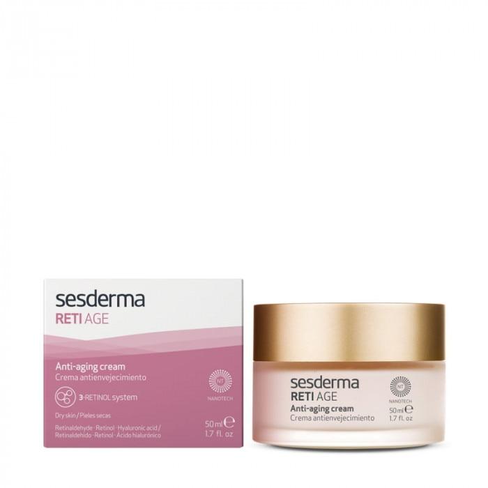 Sesderma Reti Age Anti-Aging Facial Cream 50ml Retinol Complex Lifting Firming Wrinkle Reduction Moisturizing