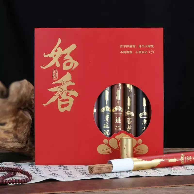 Box Packed Ten Scented Incense Sticks Sandalwood Agarwood Handmade Home Indoor Incense Sticks/Help Sleep Calm Mind Meditation Incense sticks