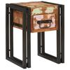 Mesa Lateral 30 x 30 x 40 cm Madeira Sólida Reciclada