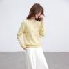 Shaxi Women's 100% Cashmere Embroidered Pullover Sweater