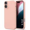 Case - iPhone - 16 Plus - Liquid Silicone - Shockproof - Slim - Matte Pink