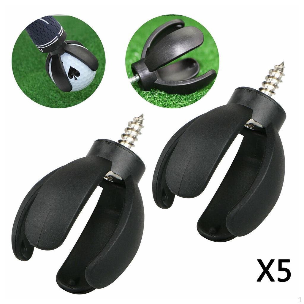 5 Stück Deluxe Golfball-Aufnehmer Retriever Greifer Klaue Puttergriff-Aufsatz Bälle-Sammler Aufsammeln
