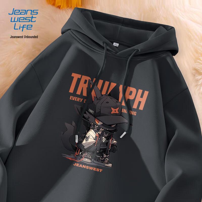 

JEANSWEST LIFE Men s American Style Hooded Sweatshirt M