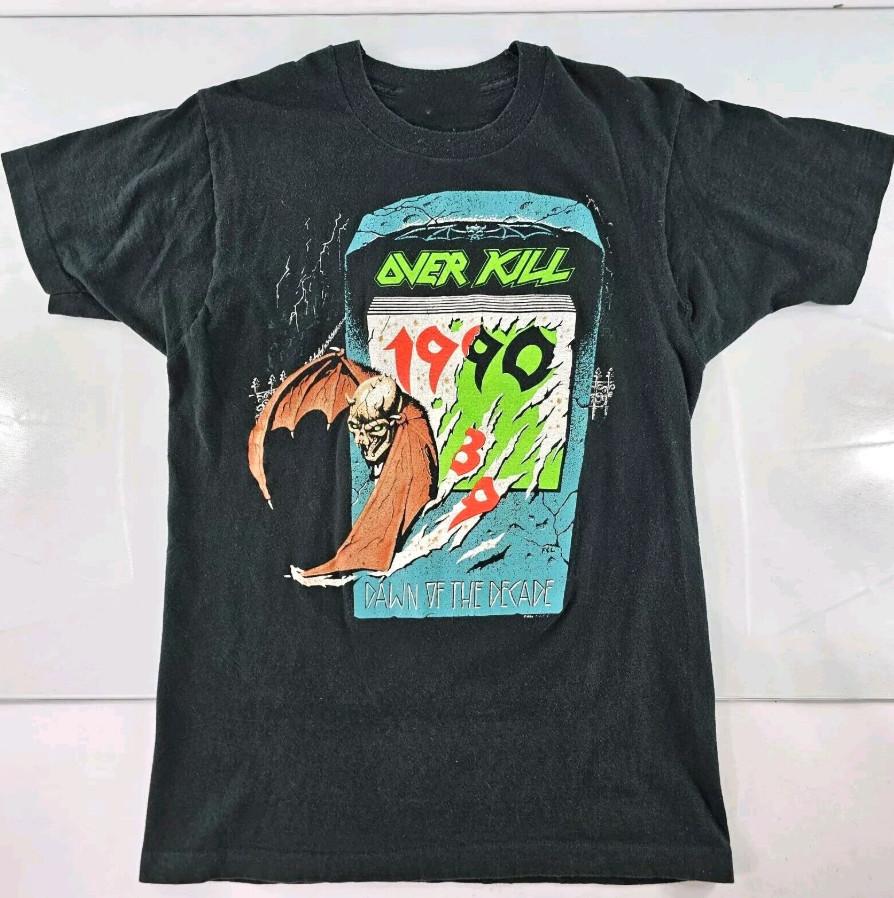 Vintage OVERKILL Dawn Of The Decade T-Shirt All Size S-5XL RS296 S