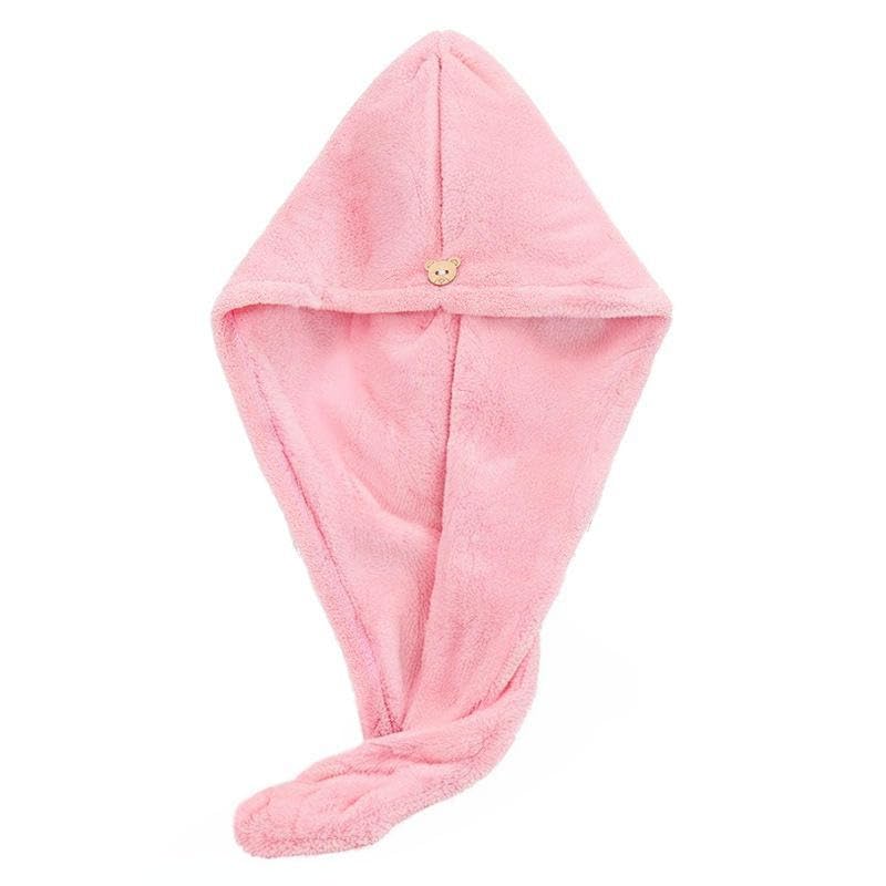 Outlay Home Hair Towel Wrap for Women-Quick Drying Microfiber Towel for Hair with Elastic Loop for Tying-Super Absorbent Head Towels Wrap for Ladies