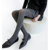 Retro Diamond Jacquard Stretch Cotton Tights for Women - Slimming Korean Style Hollow Out Pantyhose for Autumn and Winter