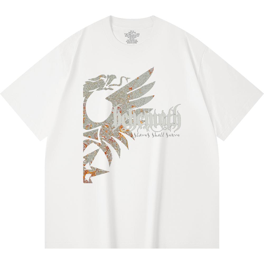 230 g/m² 100% Bavlna T-shirt Heavy Metal Rocková Kapela Tisk Populární Hudby Unisex Těžký Bavlněný T-shirt