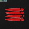Red Carbon Fiber Car Door Handle Cover Trim For BMW 3 Series E90 E92 05-12 New