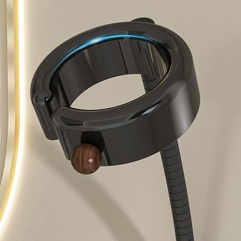 360 Degree Adjustable Suction Cup Hole-Free Wall-Mounted Hair Dryer Holder Hands-Free Bracket for Hair Drying Bathroom Organizer