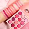 DE'LANCI - 12 Colors Pink Peach Eyeshadow Palette
