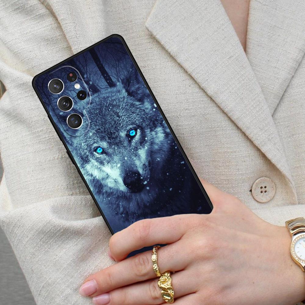 Cool Animal Wolf Cell Phone Case for Samsung Galaxy S26 Ultra S25 S24 S23 S22 S21 S20 Note10 Cover