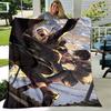 1pc Blanket JoJo's Bizarre Adventure3 Print Design, Lightweight Blanket for Sofa, Bed- Soft &Warm, Gift for All Seasons like Christmas, Halloween