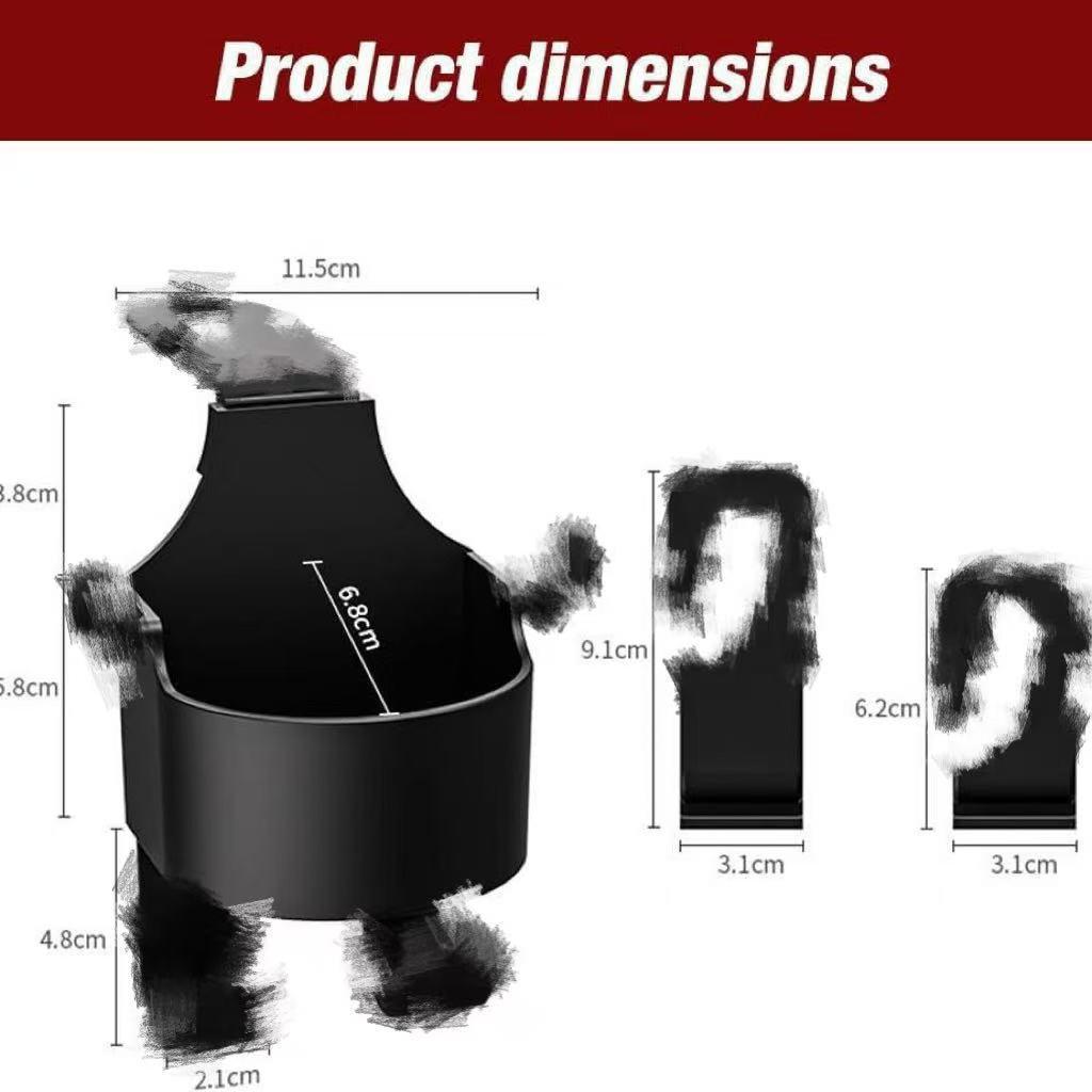 Universal Car Seat Back Multifunctional Phone & Cup Holder Hook Storage Box