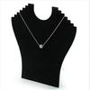 Necklace Bust Jewelry Pendant Chain Display Holder Neck Velvet Stand Easel