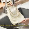 Single Pack Onion Ginger Garlic Storage Bag, Fruit And Vegetable Hanging Mesh Bag, Wall-Mounted Shopping Bag Garbage Bag Storage Net