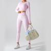 Yoga Clothes Suit Women's 2023 New Arrival Fall and Winter Tight Long Sleeves Fitness Clothes Tops Fancy Bright Color Sports Quick-Drying