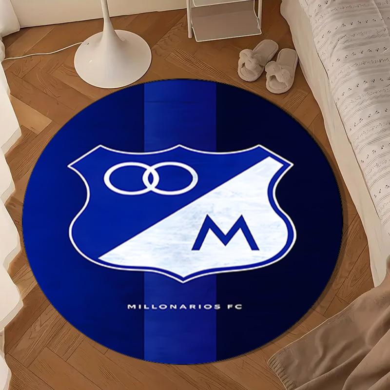 Blue Shield Emblem Millo-narios Round mat Home Decor, Chair rug For livingroom,Bedroom, doormat home decor Birthday Gift Christmas Gifts