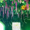 10PCS Ceiling Hanging Wisteria Artificial Flower Multicolor Fake Wisteria Flower  Wedding Decoration