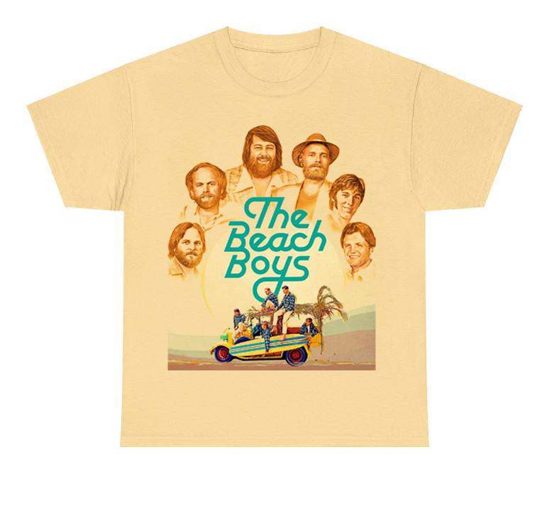 

NEW The Beach Boys 2024 Yellow All Size Gift Shirt Unisex T-Shirt M