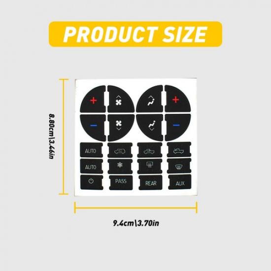 For Acadia/Sierra GMC 1500 HD 2500 Climate AC Control Button Repair Sticker EXV